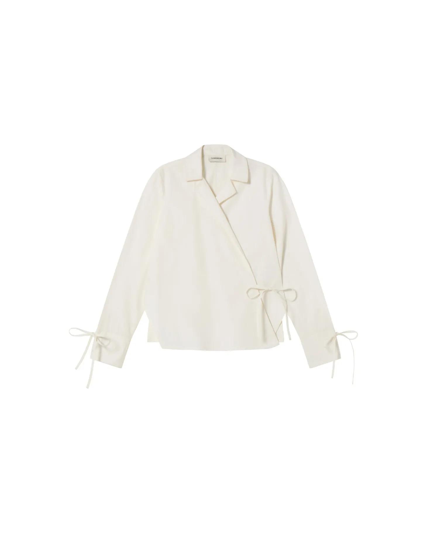 Blouse blanche croisée Lenie
