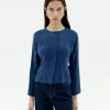 Blouse bleue Cupro Briana