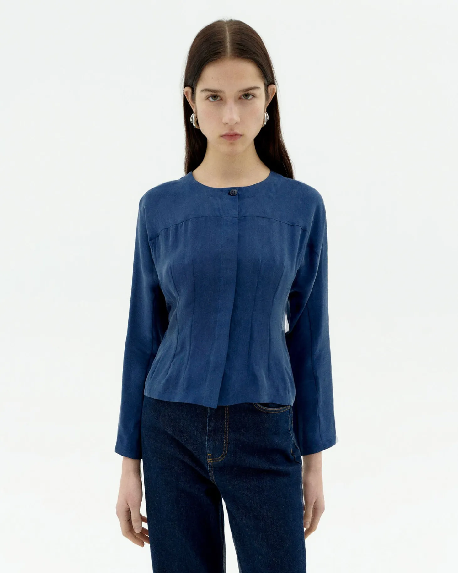 Blouse bleue Cupro Briana