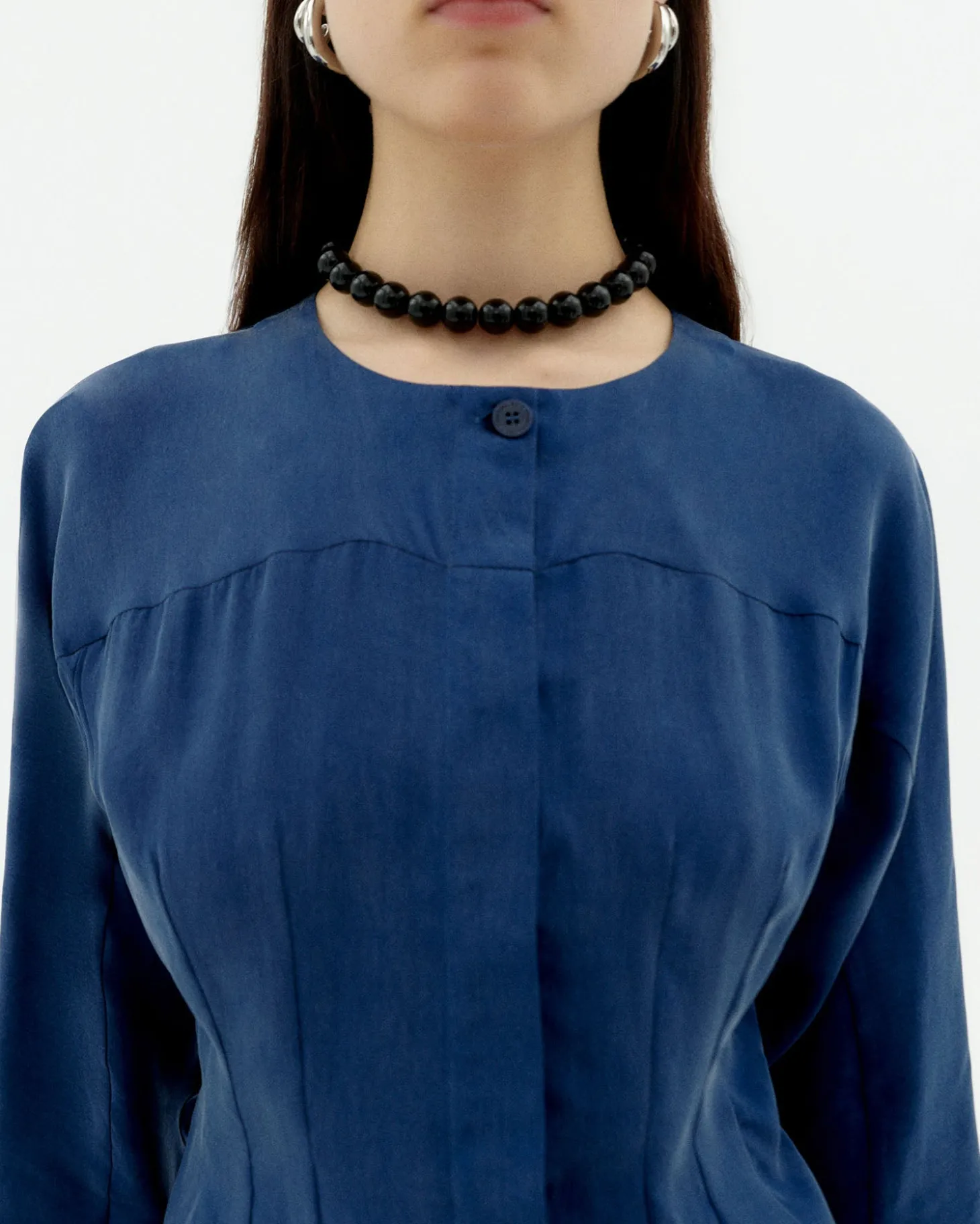 Blouse bleue Cupro Briana