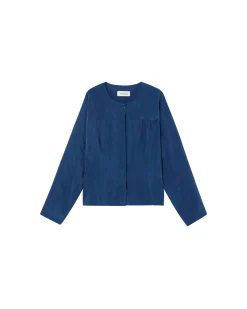 Blouse bleue Cupro Briana