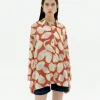 Blouse orange Ecovero leaf Ava