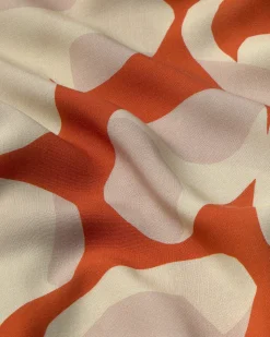 Blouse orange Ecovero leaf Ava