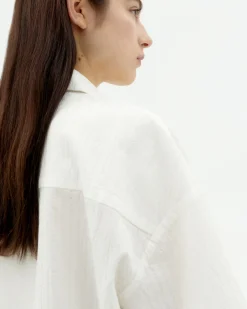 Blouse texturisée blanche Anna