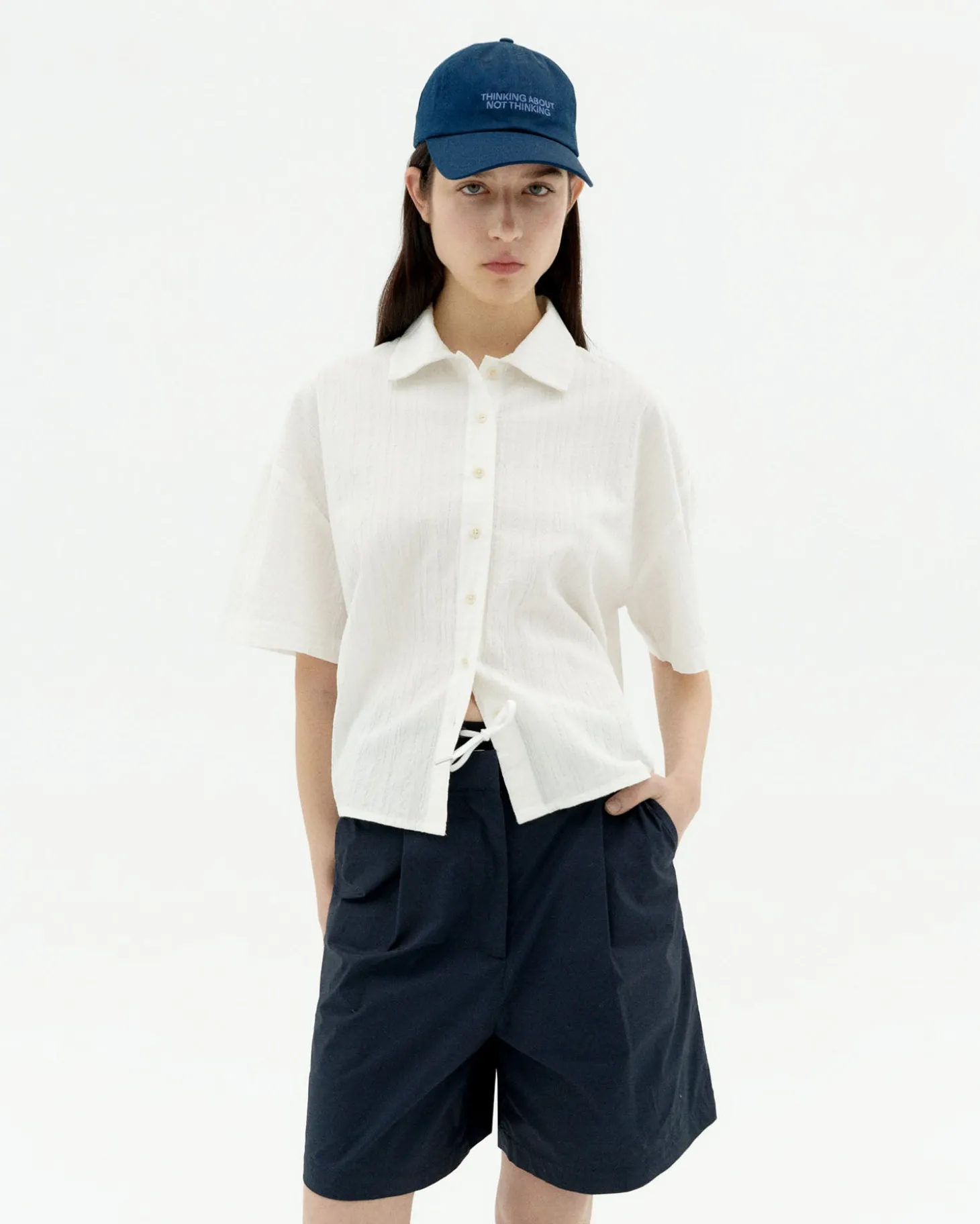 Blouse texturisée blanche Anna