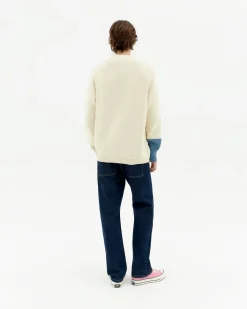 Cardigan écru en maille Nico