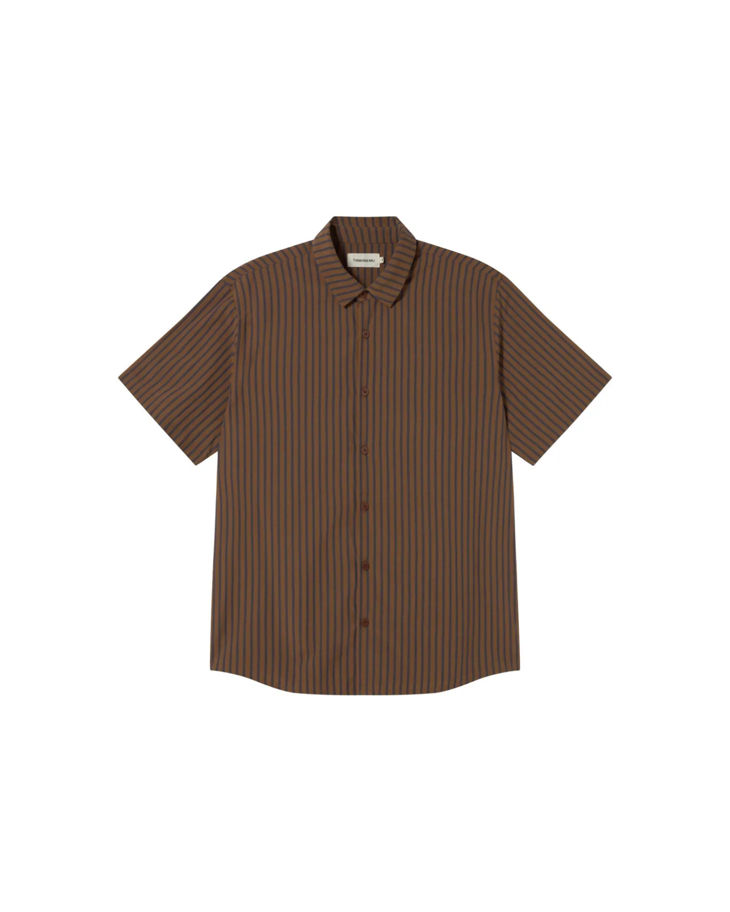Chemise marron à rayures Tom