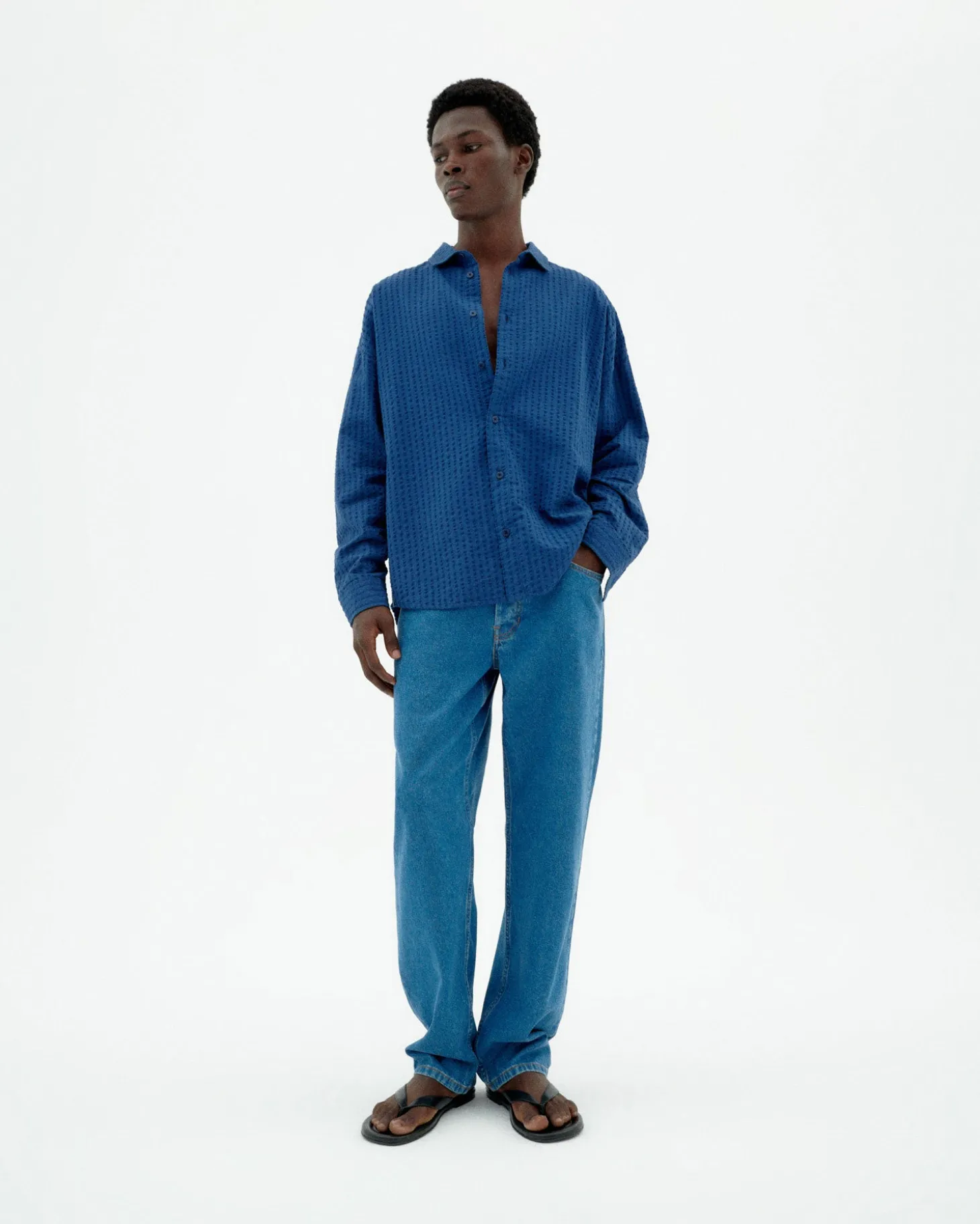 Chemise seersucker Haru