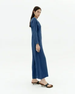 Combinaison bleue Cupro Marcia