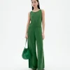 Combinaison verte Cupro Adriana