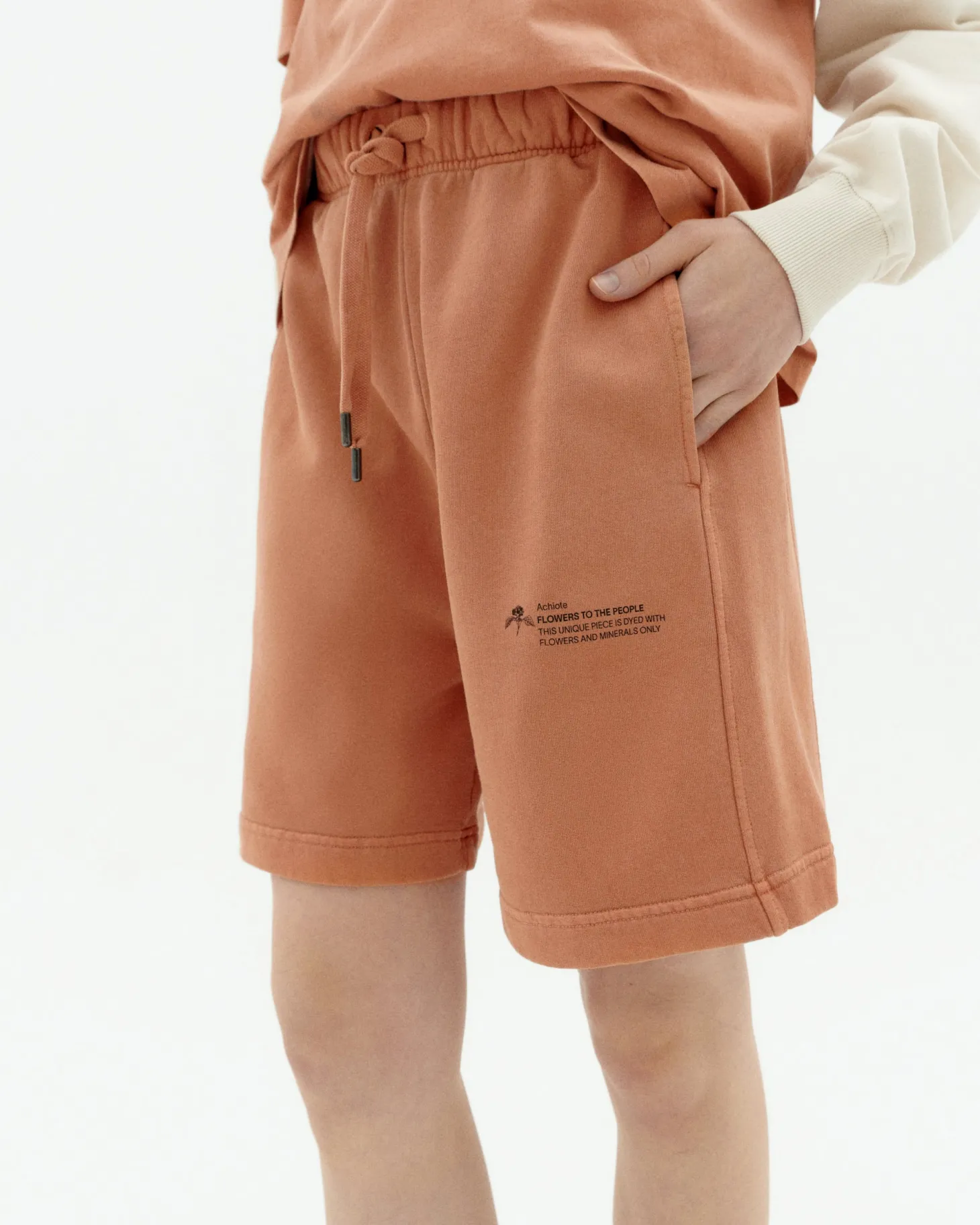 Comfy Bermuda achiote unisex teinture naturelle