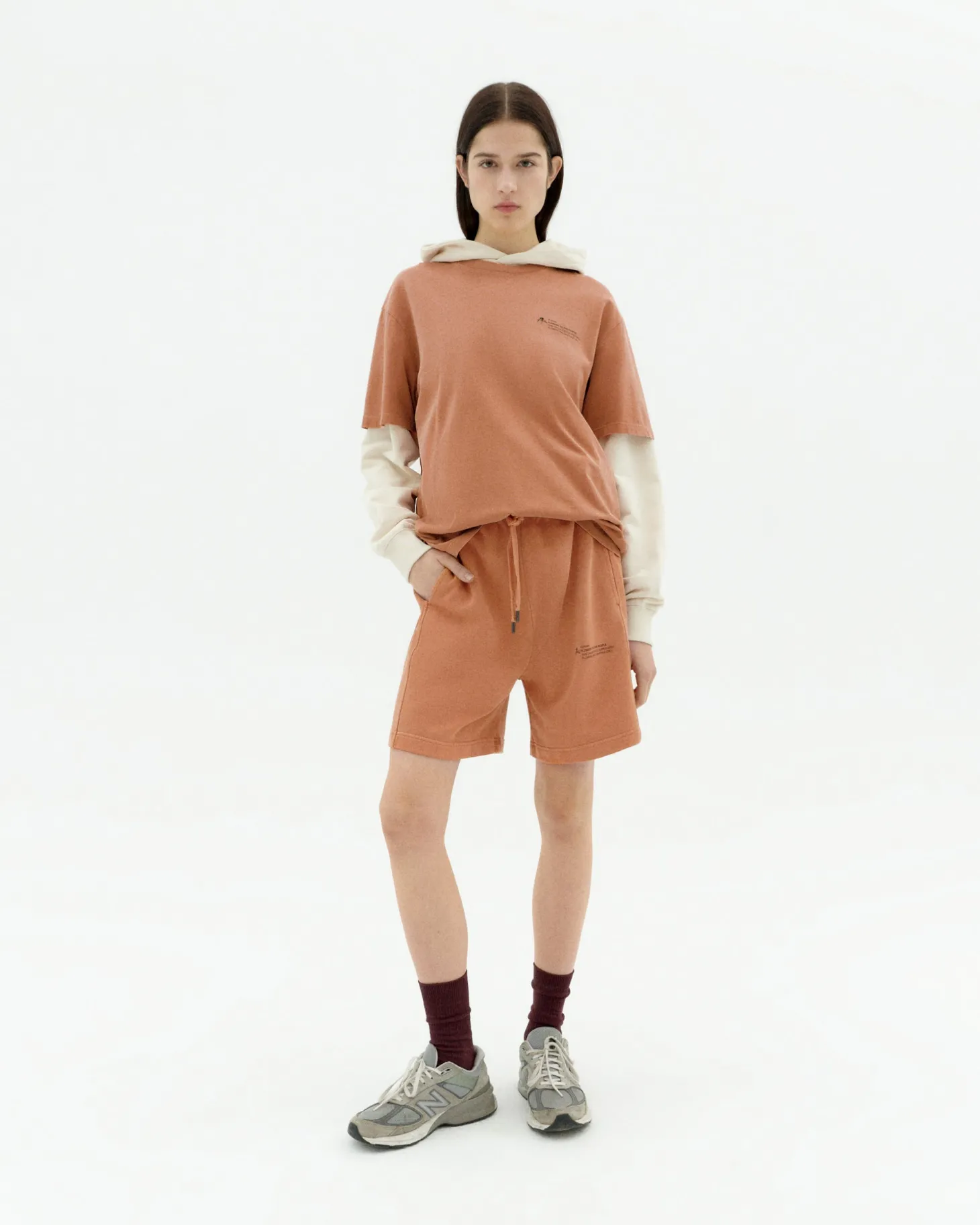 Comfy Bermuda achiote unisex teinture naturelle