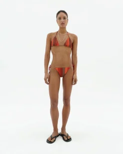 Haut de bikini réglable à rayures firesand Calabria
