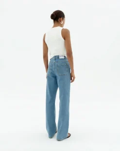 Jean bleu clair taille haute Theresa