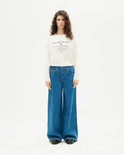 Jean bleu classique wide leg Hedda