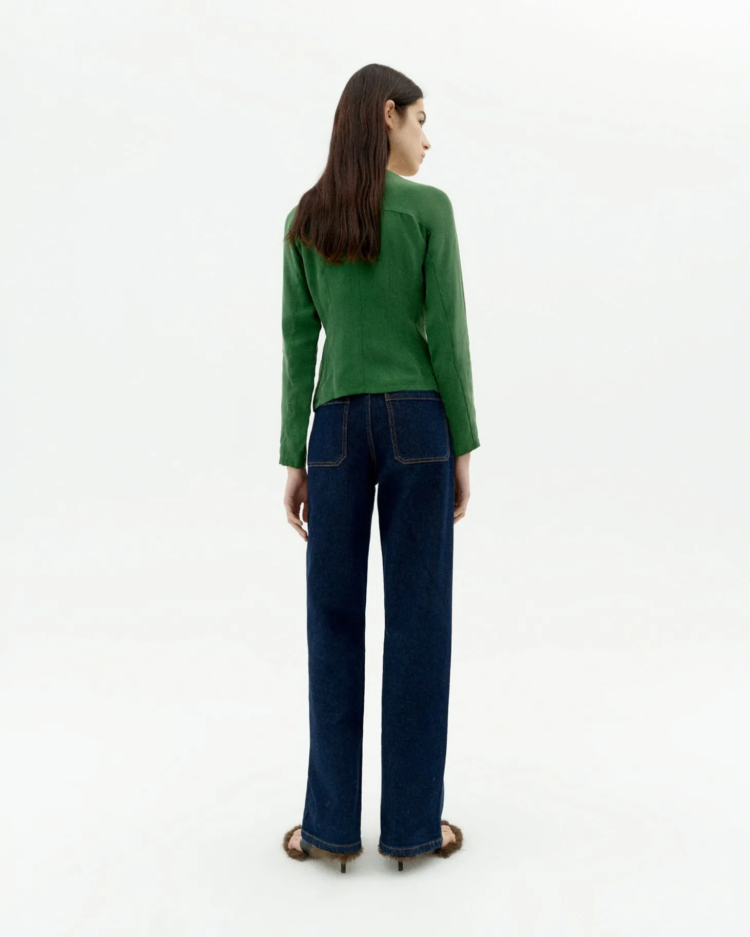 Jean marine taille haute Theresa