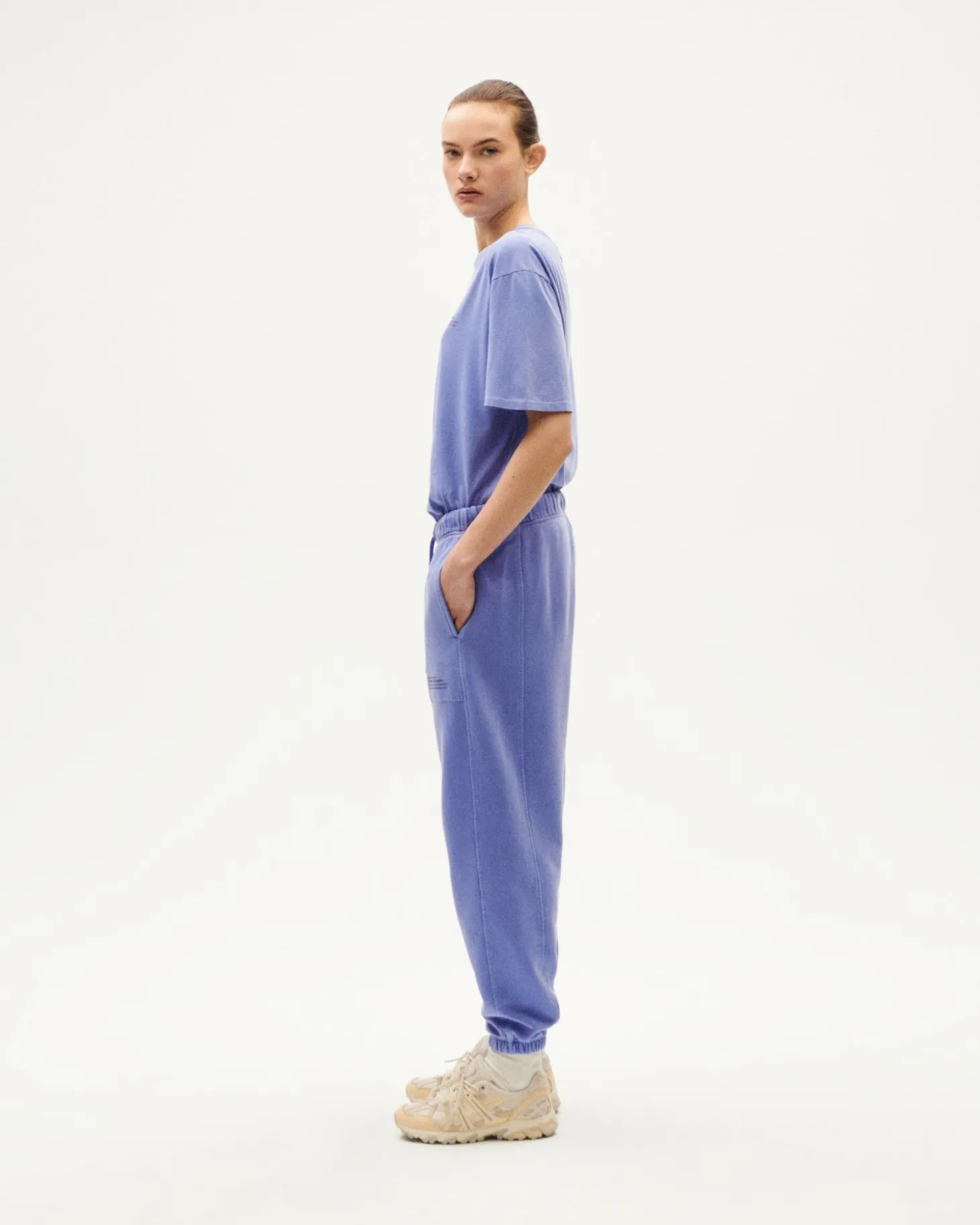 Joggers violet unisex teinture naturelle