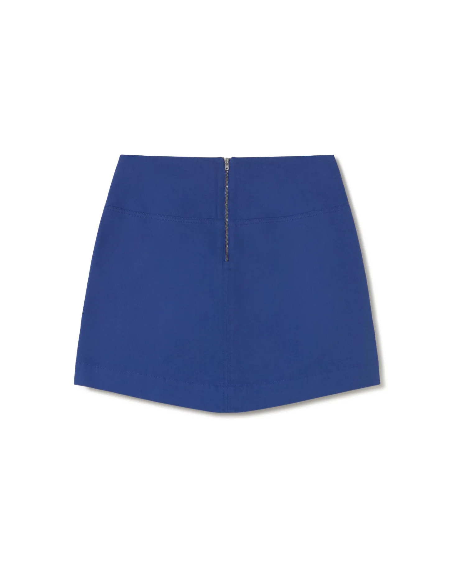 Mini jupe bleu plis Mabel