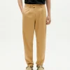 Pantalon beige à plis décontractée Wotan