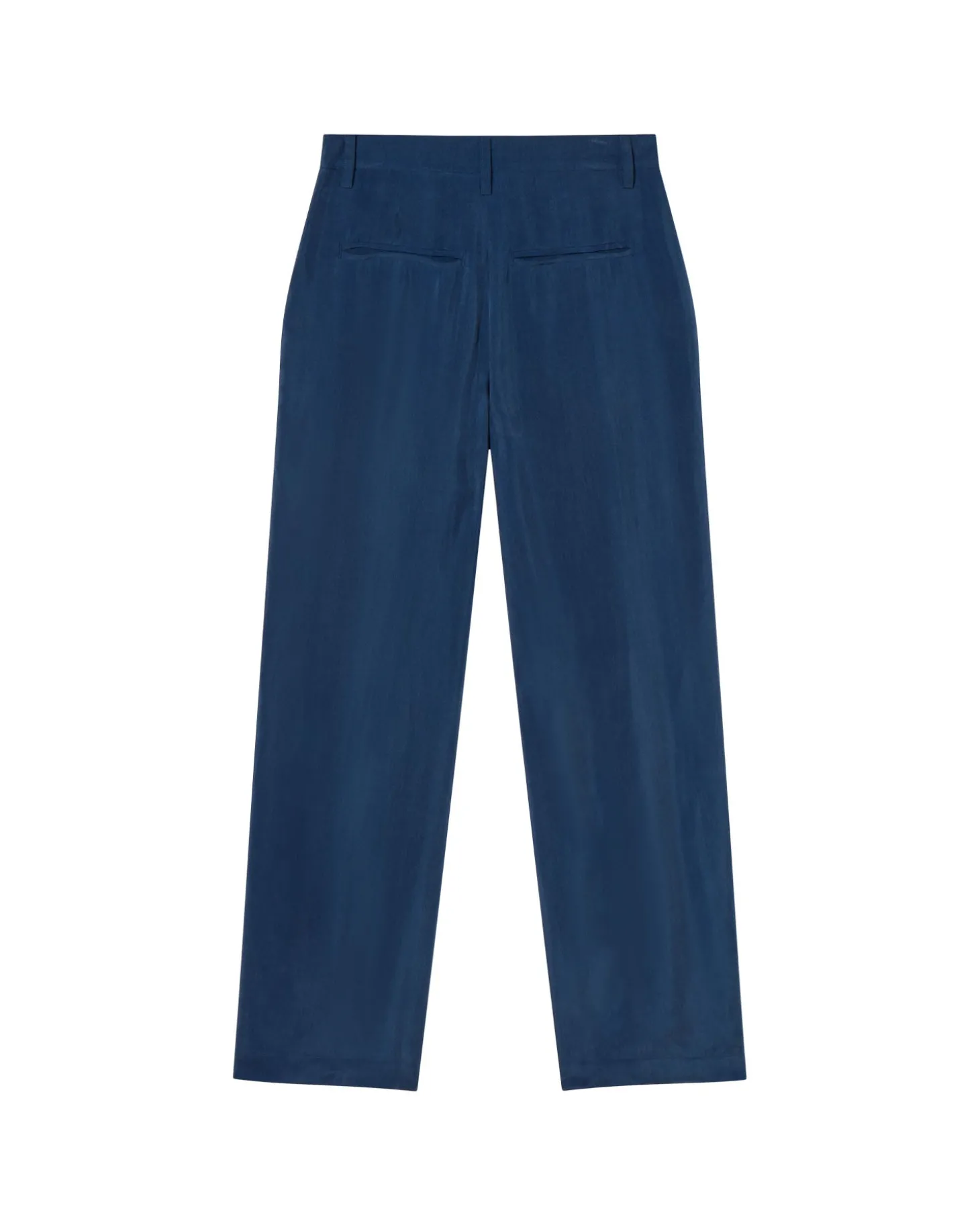Pantalon bleu à plis décontractée Cupro Cirila
