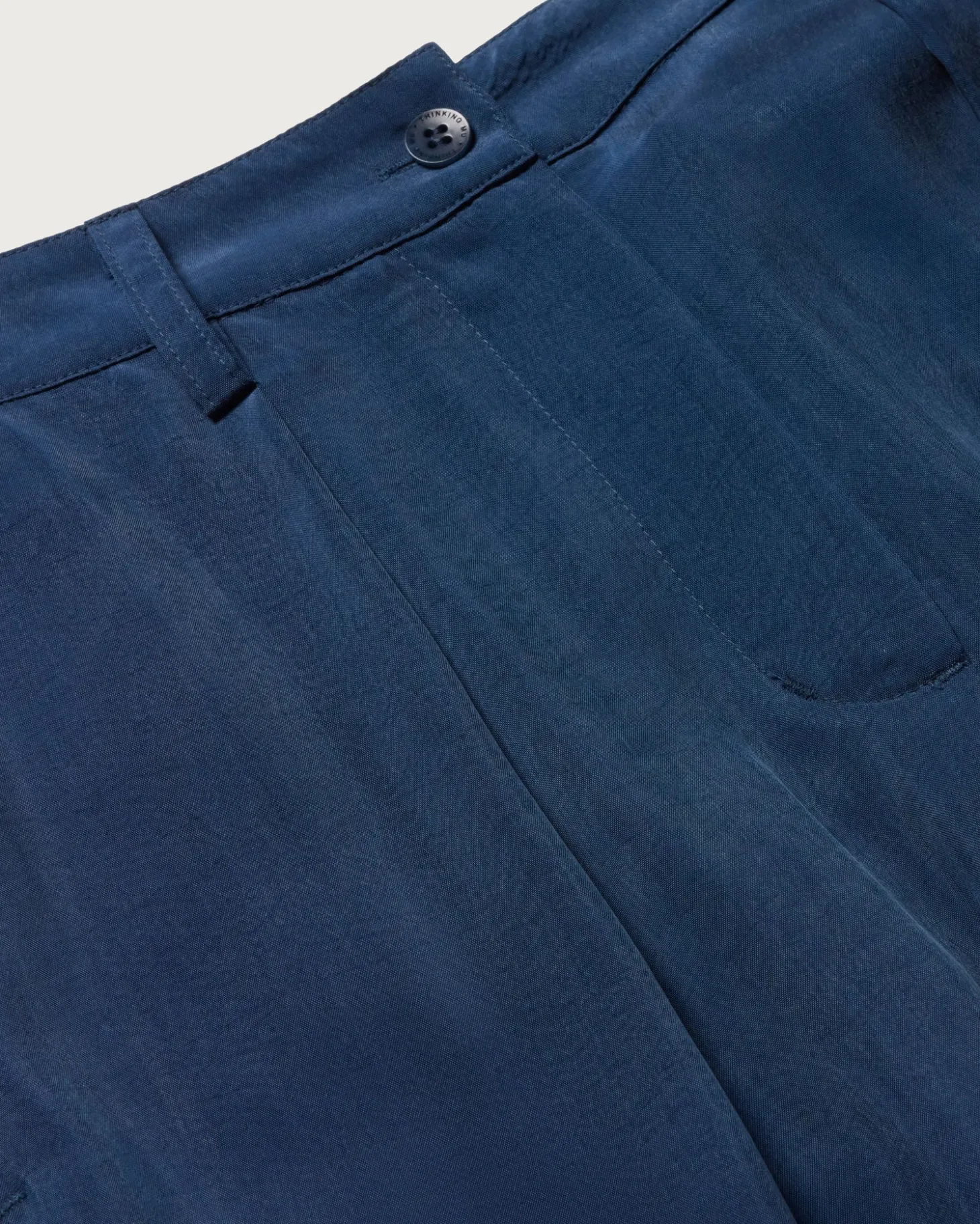 Pantalon bleu à plis décontractée Cupro Cirila