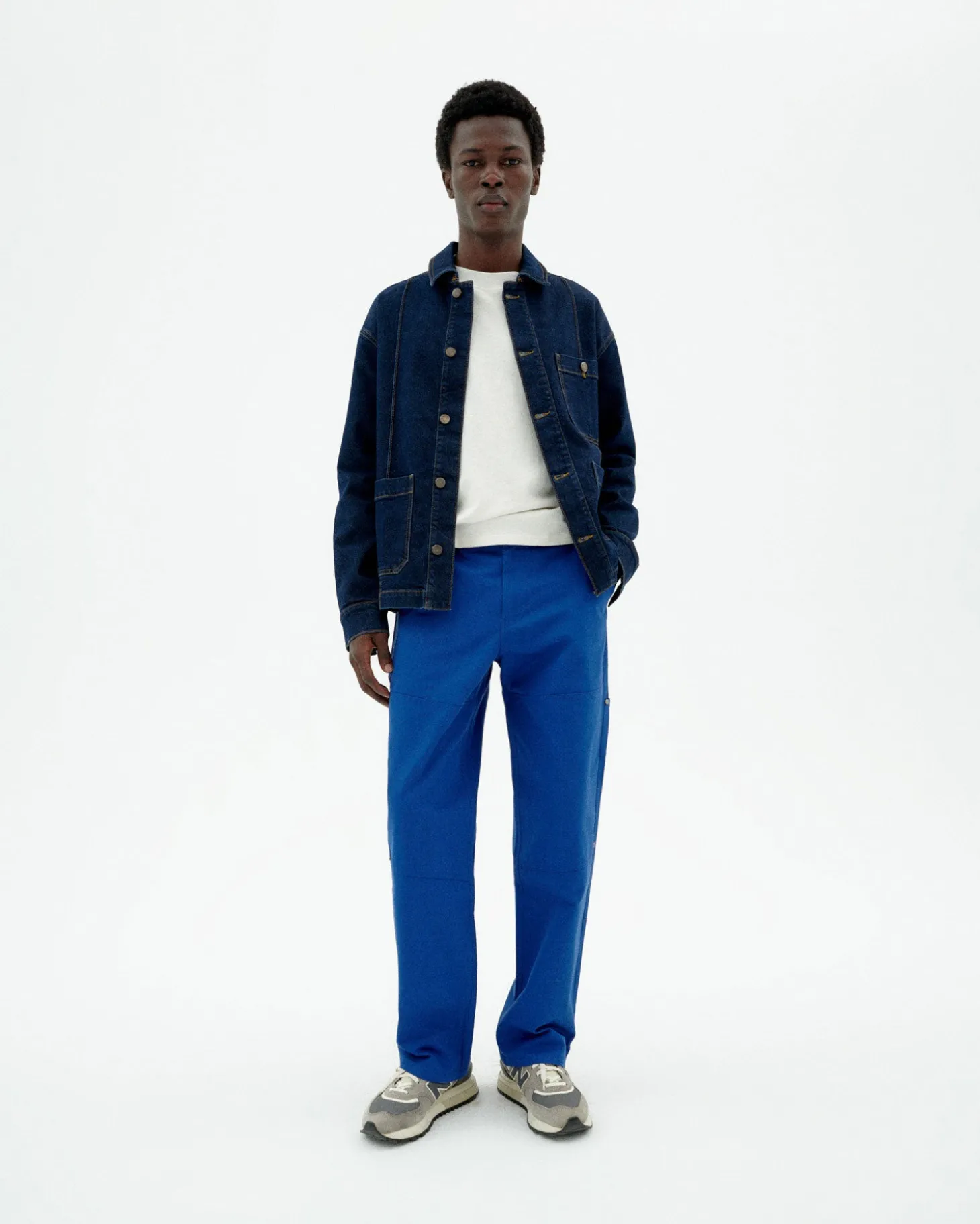 Pantalon bleu droit Owen