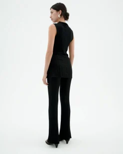 Pantalon comfy en maille noir Ecovero Naia