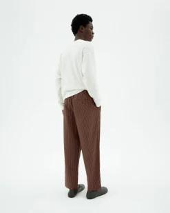 Pantalon loose à rayures Luc