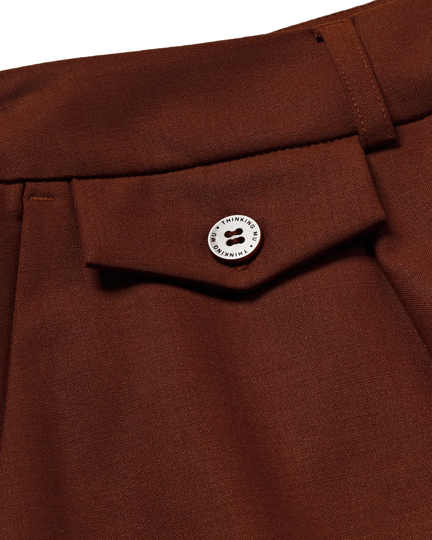 Pantalon marron wide leg low rise Pat