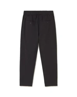 Pantalon noir loose seersucker Luc