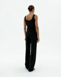 Pantalon noir taille haute Theresa