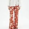 Pantalon wide leg estampé Ecovero shurberry Manolita