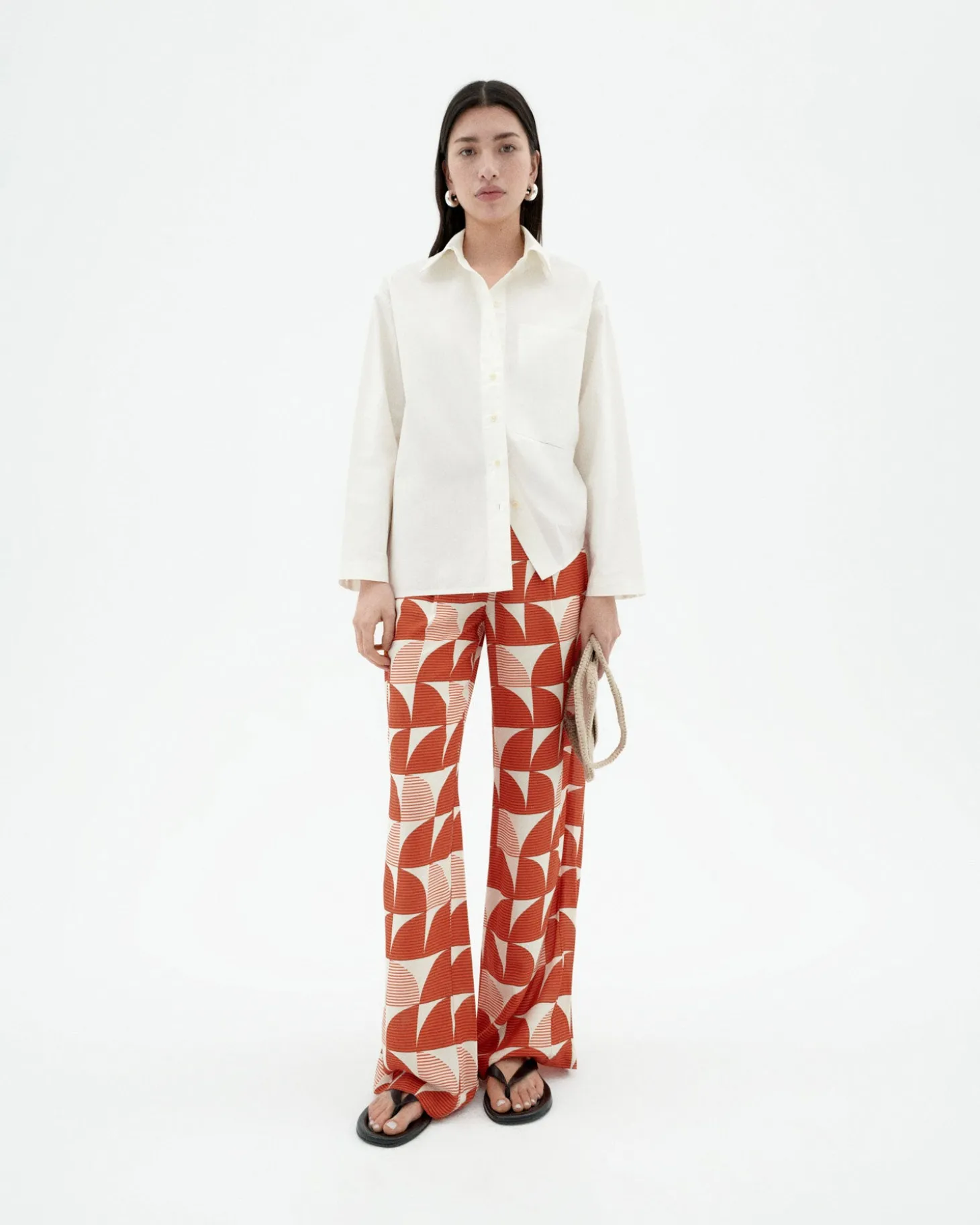 Pantalon wide leg estampé Ecovero shurberry Manolita