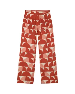 Pantalon wide leg estampé Ecovero shurberry Manolita