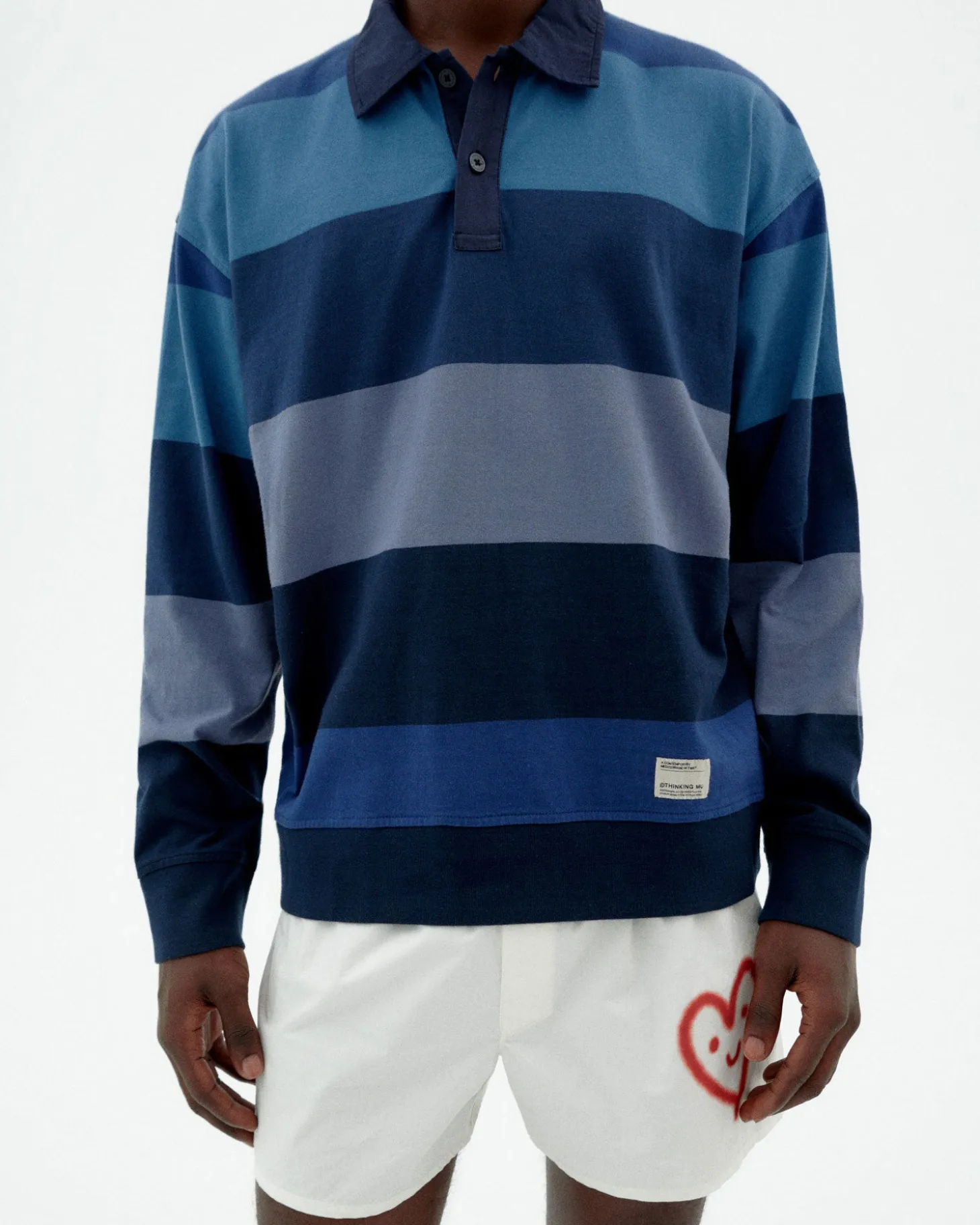Polo bleu à rayures Bob
