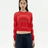 Pull semitransparent rouge Be