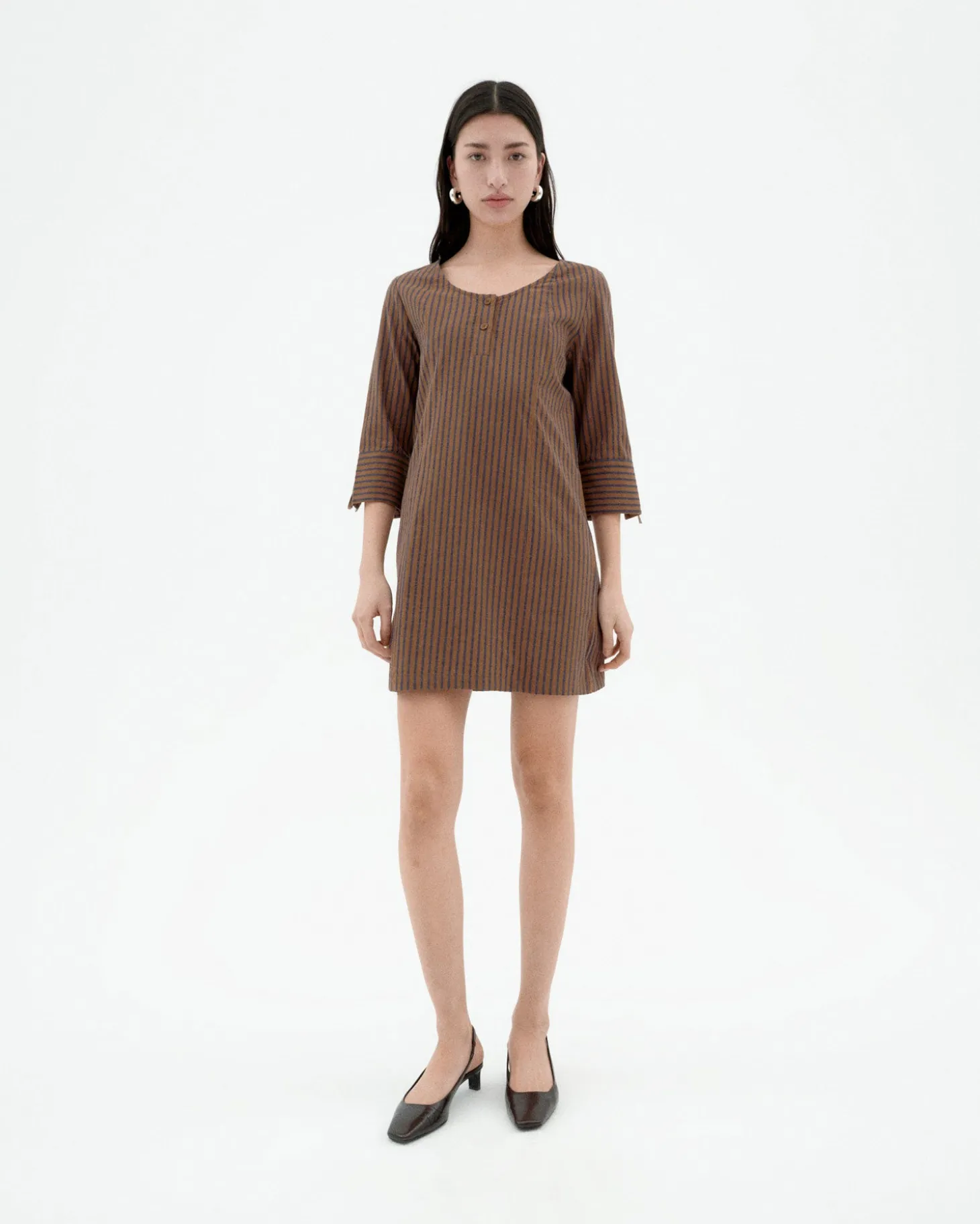 Robe courte à rayures Maria