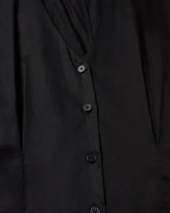 Robe noire taille ajustée Laura