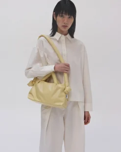 Sac butter yellow en cuir vegan Mini Ona