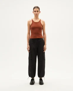 Top Halter marron Harriet