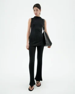 Top noir en maille Ecovero Velita