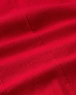Top rouge à nœuds Elise