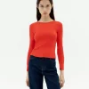 Top rouge coton modal Susan