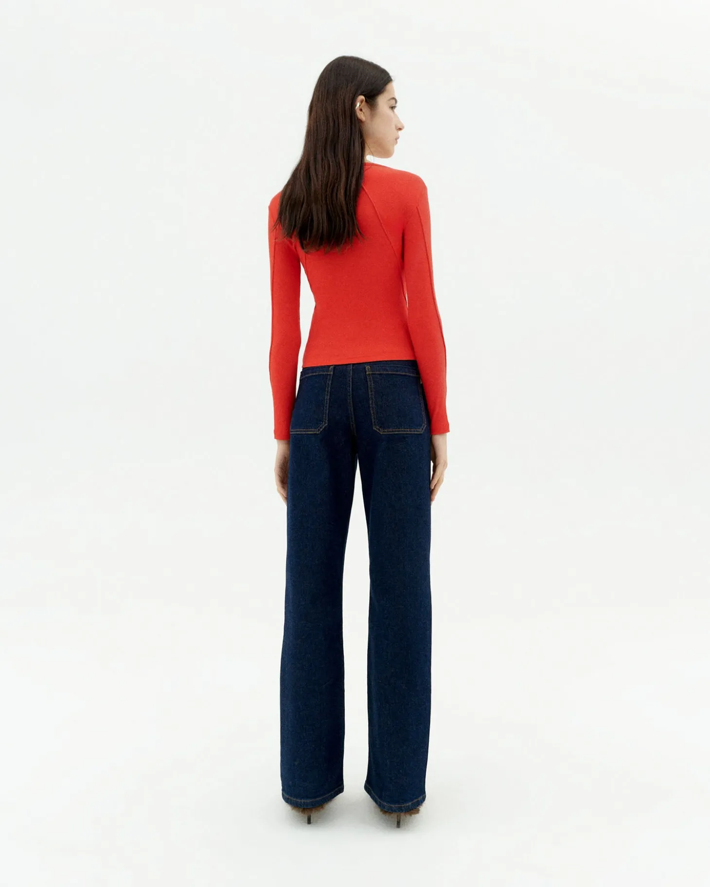 Top rouge coton modal Susan