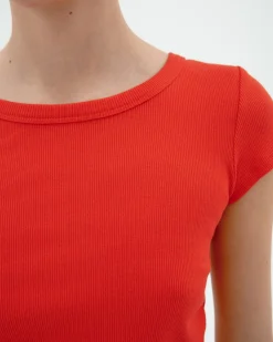 Top rouge ouverture Faye