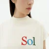 T-shirt blanc brodée sol type Volta