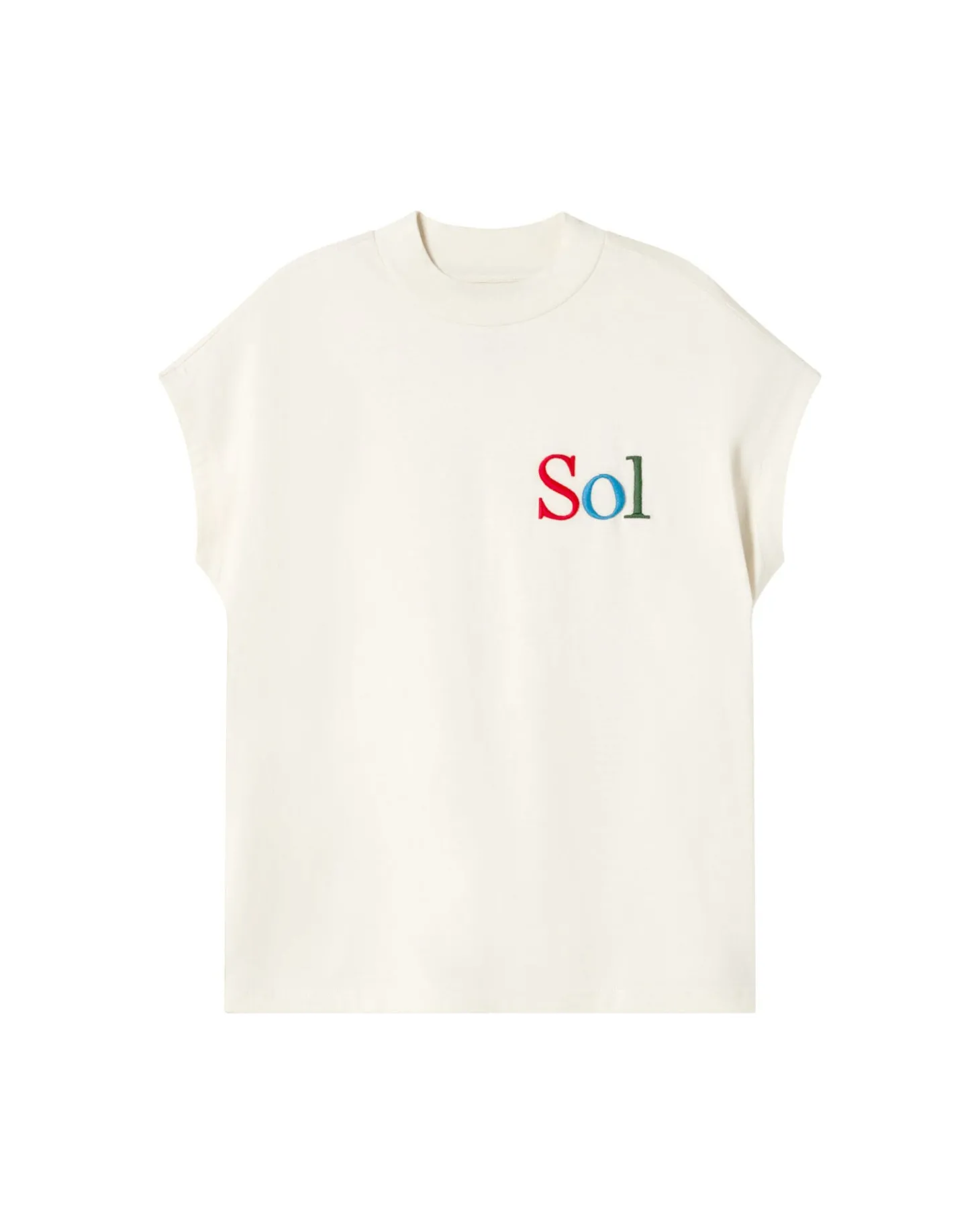T-shirt blanc brodée sol type Volta
