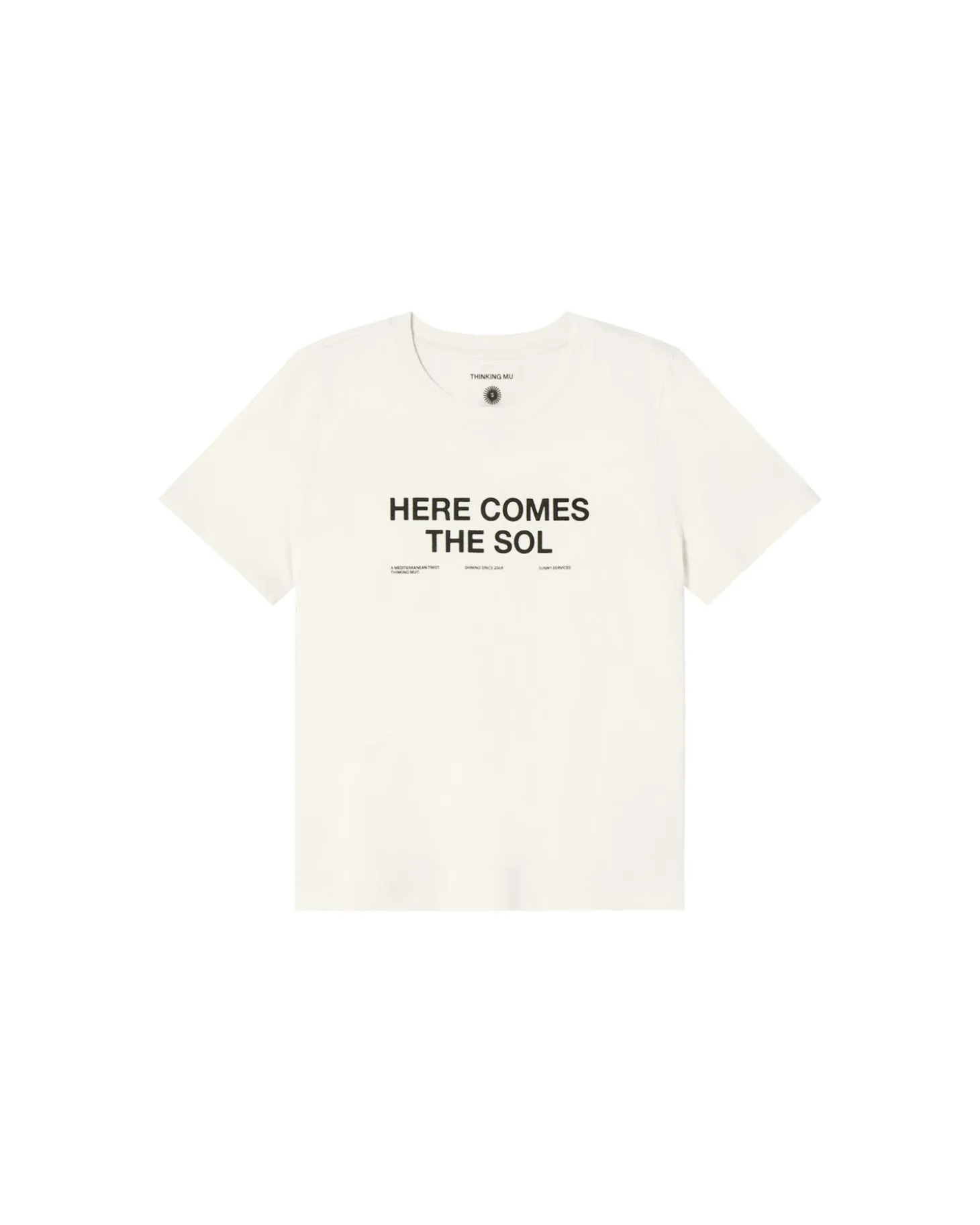 T-shirt blanc here comes the sol Ida