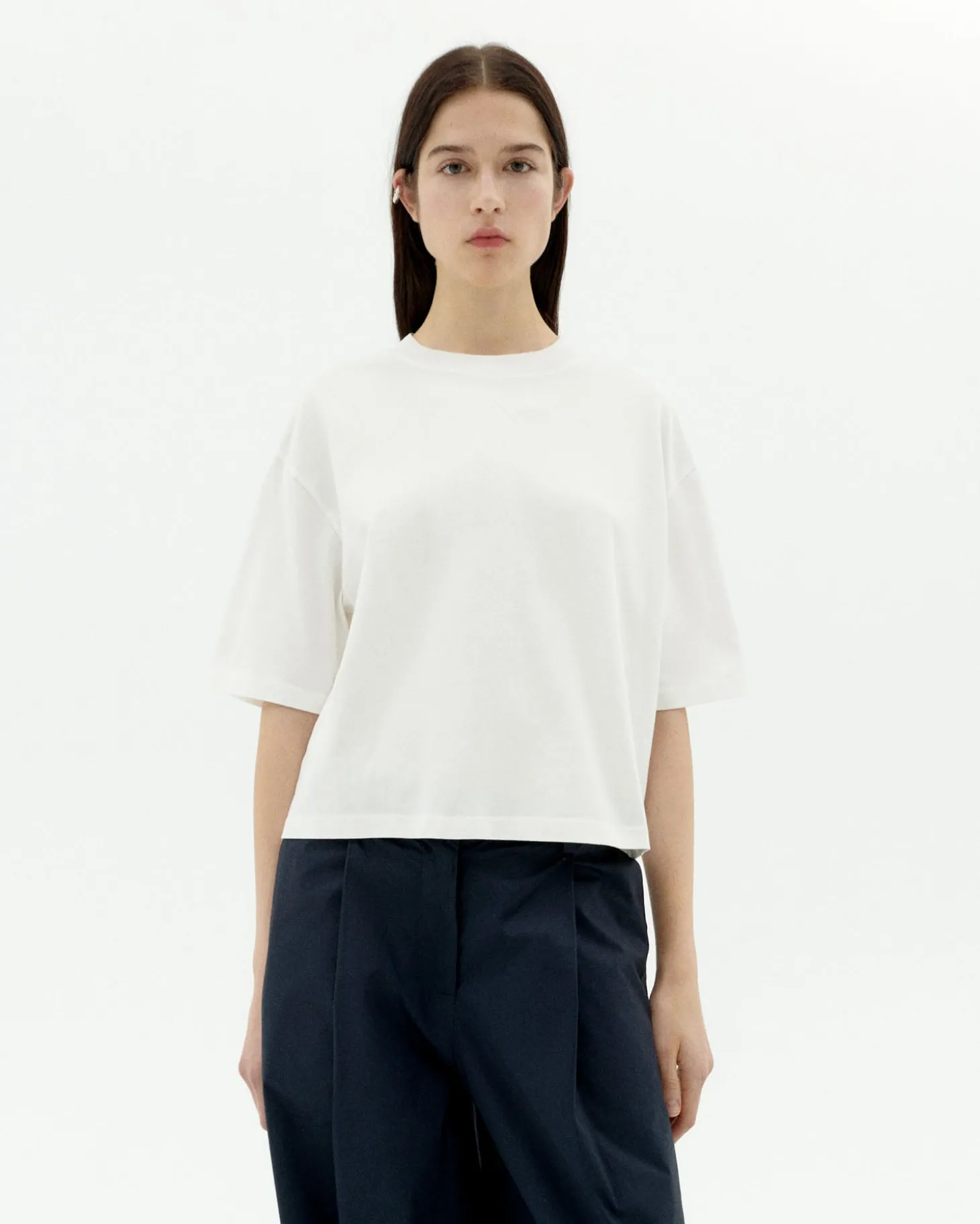 T-shirt blanc oversize Lena