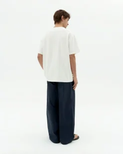 T-shirt blanc poche Hank